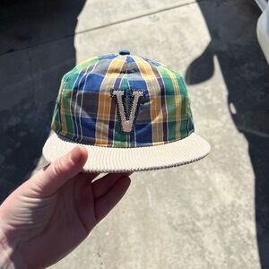 Plaid Men’s Cap with Vans V Patch nwot